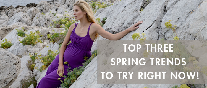 top three spring trends maternity fashion
