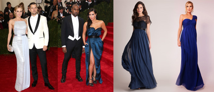 Blue gowns at the Met Gala