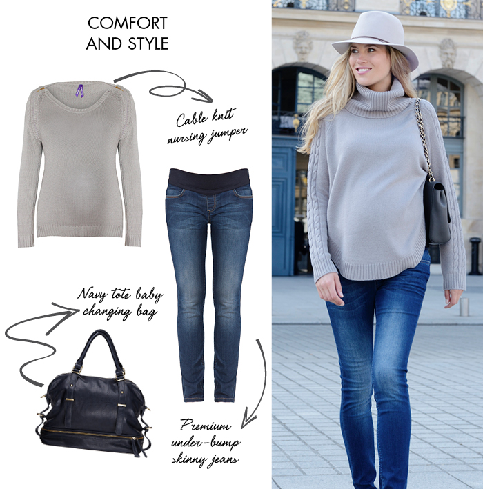 Comfy maternity style