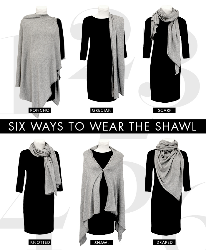 Ways to wear the nursing shawl