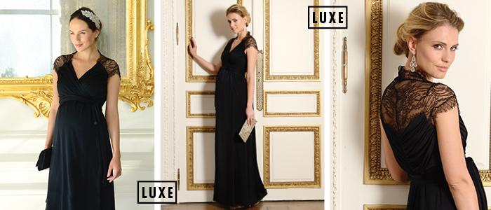 Luxe maternity wrap dresses