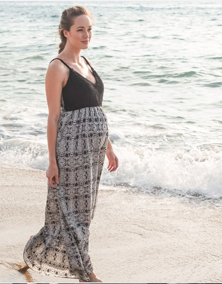 Seraphine maternity maxi dress - an essential item for your summer capsule closet