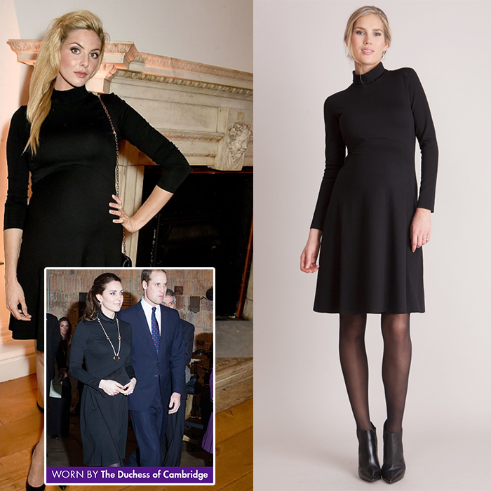 Tamsin Egerton wears little black maternity dress loved by The Duchess of Cambridge