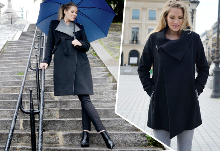 Parisian chic maternity coats by Seraphine
