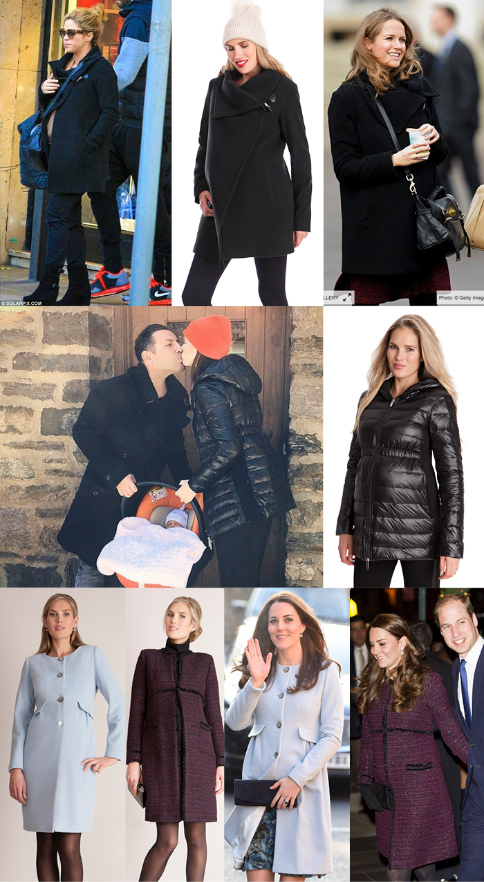 pregnant celebrities love Seraphine maternity coats