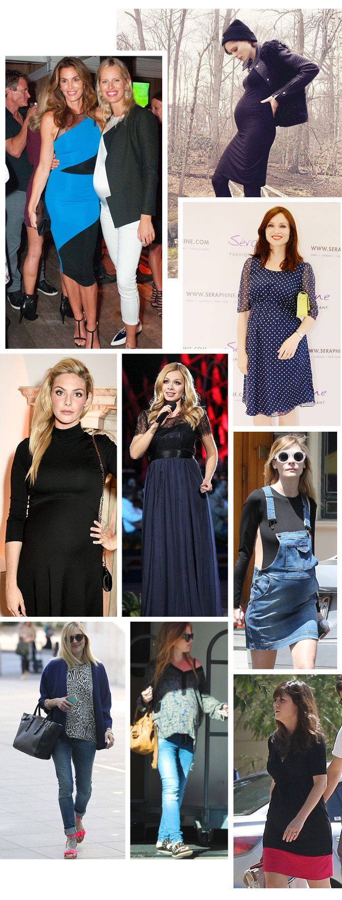Pregnant celebrities love Seraphine maternity clothes 2015