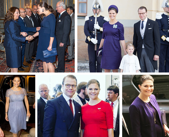 Princess Victoria of Sweden maternity style