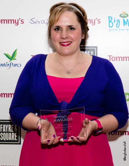 Leigh Kendall mum's voice award winner