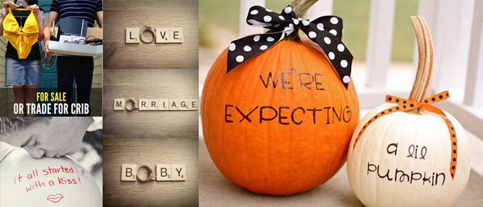 pregnancy announcement ideas pumpkins