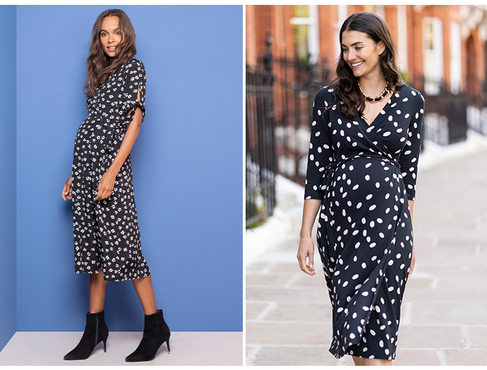 wrap maternity dresses - second trimester fashion tips