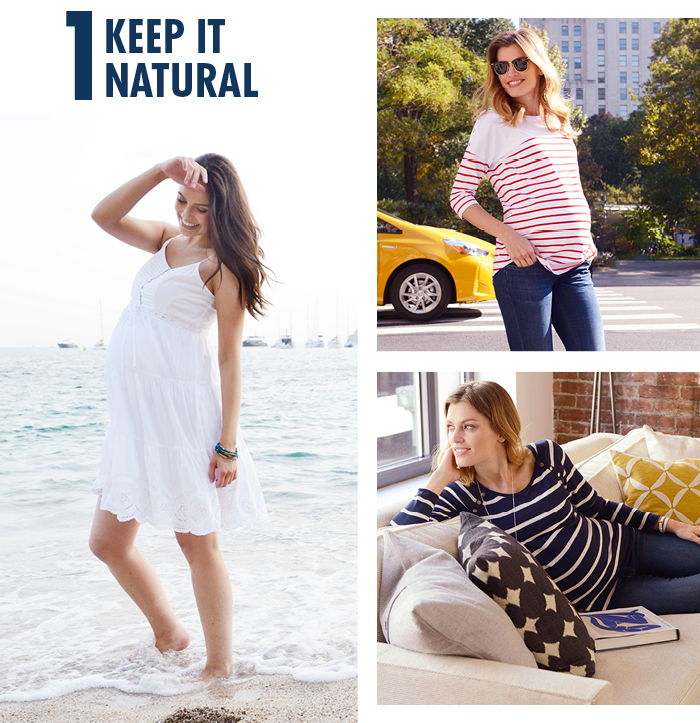 Natural maternity clothes in cotton