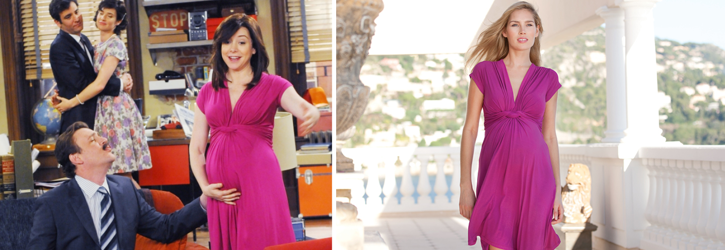 Pink maternity dress on How I Met Your Mother