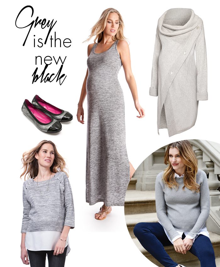 Grey maternity clothes