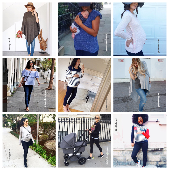 Fashion bloggers style Seraphine maternity clothes
