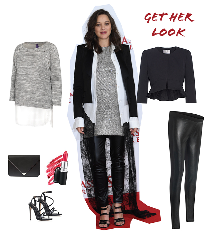 Marion Cotillard's look - The Seraphine Faux-Leather Leggings
