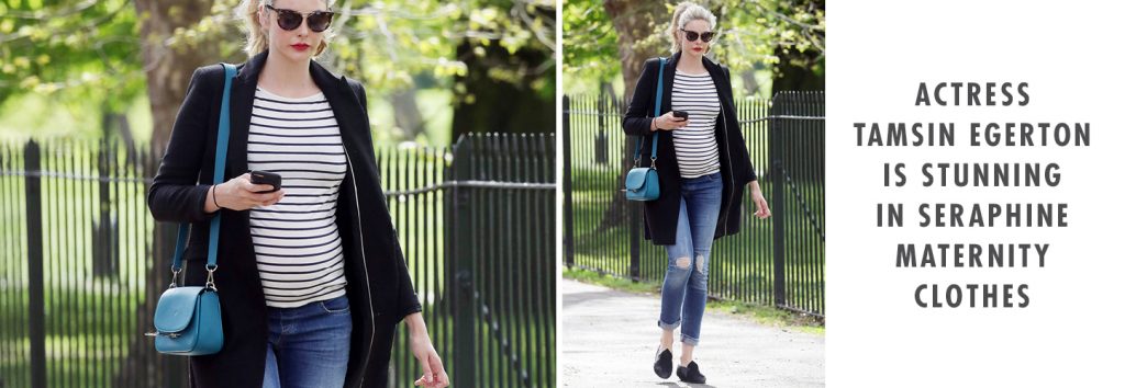 Tamsin Egerton rocks Seraphine maternity jeans