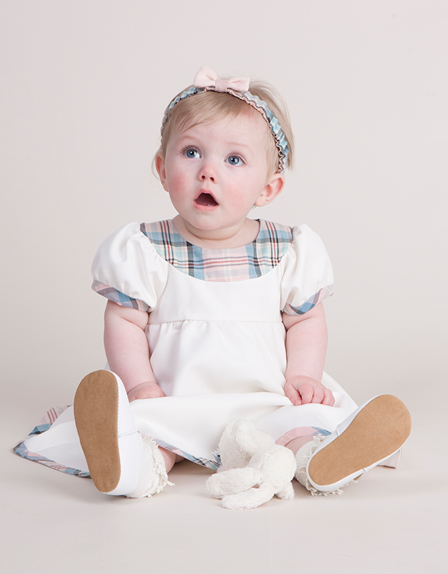 Diana Award: Cute baby wears the Diana Collection baby dress