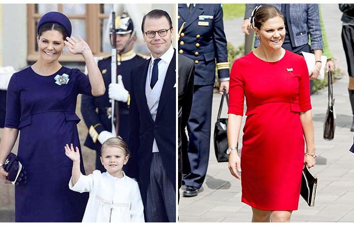 Crown Princess Victoria of Sweden - the Princesses who wear Seraphine maternity dresses