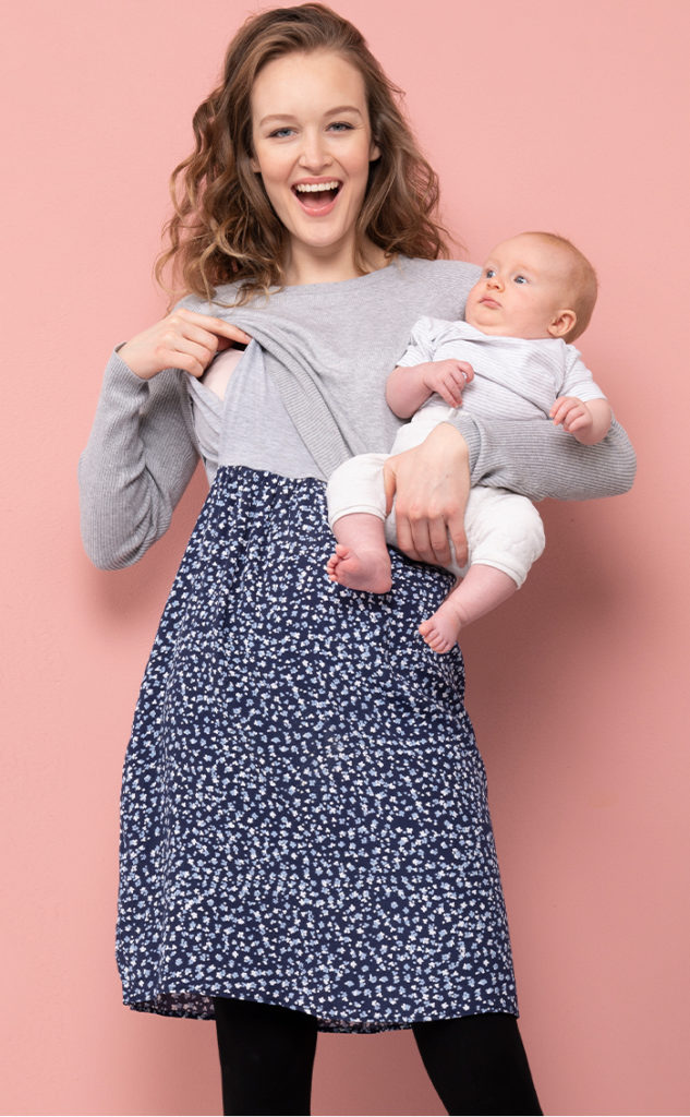 World breastfeeding Week - mum & baby. Seraphine nursing dress
